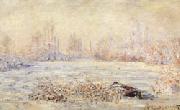 Claude Monet Hoarfrost Sweden oil painting artist